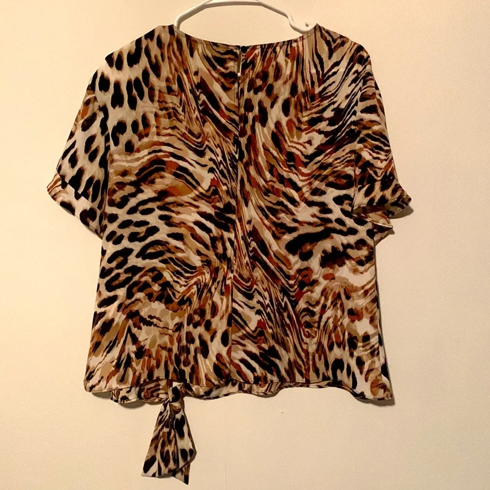 Worthington Short Sleeve Blouse - Picture 2 of 6